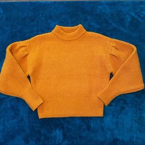 forever 21 orange turtleneck sweater